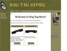 Tablet Screenshot of dogtagstore.com